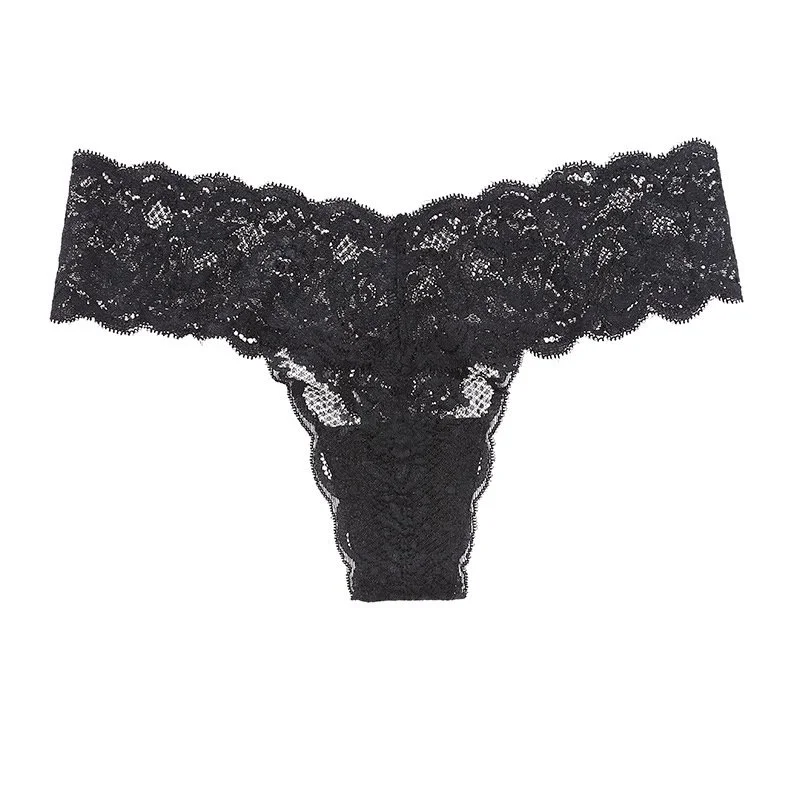 Tanga Sexy En Dentelle Large Ceinture 2103034 - Noir