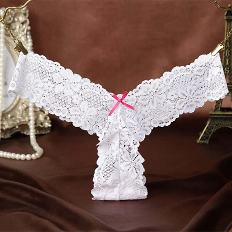 Tanga En Dentelle 8015 - Blanc