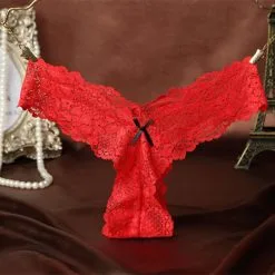 Tanga En Dentelle 8015 - Rouge