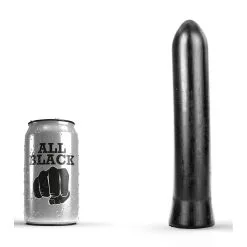 Gode Long Et Lisse All Black 22 Cm - AB07