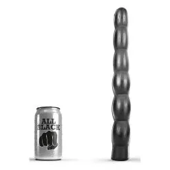 Plug Anal Ondulé All Black 32 Cm - AB16