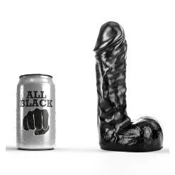 Gode Réaliste All Black 19 Cm - AB62