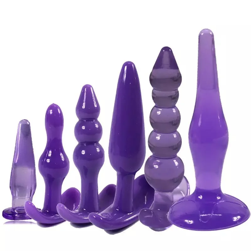 Kit 6 Plugs Anal Starter - Violet
