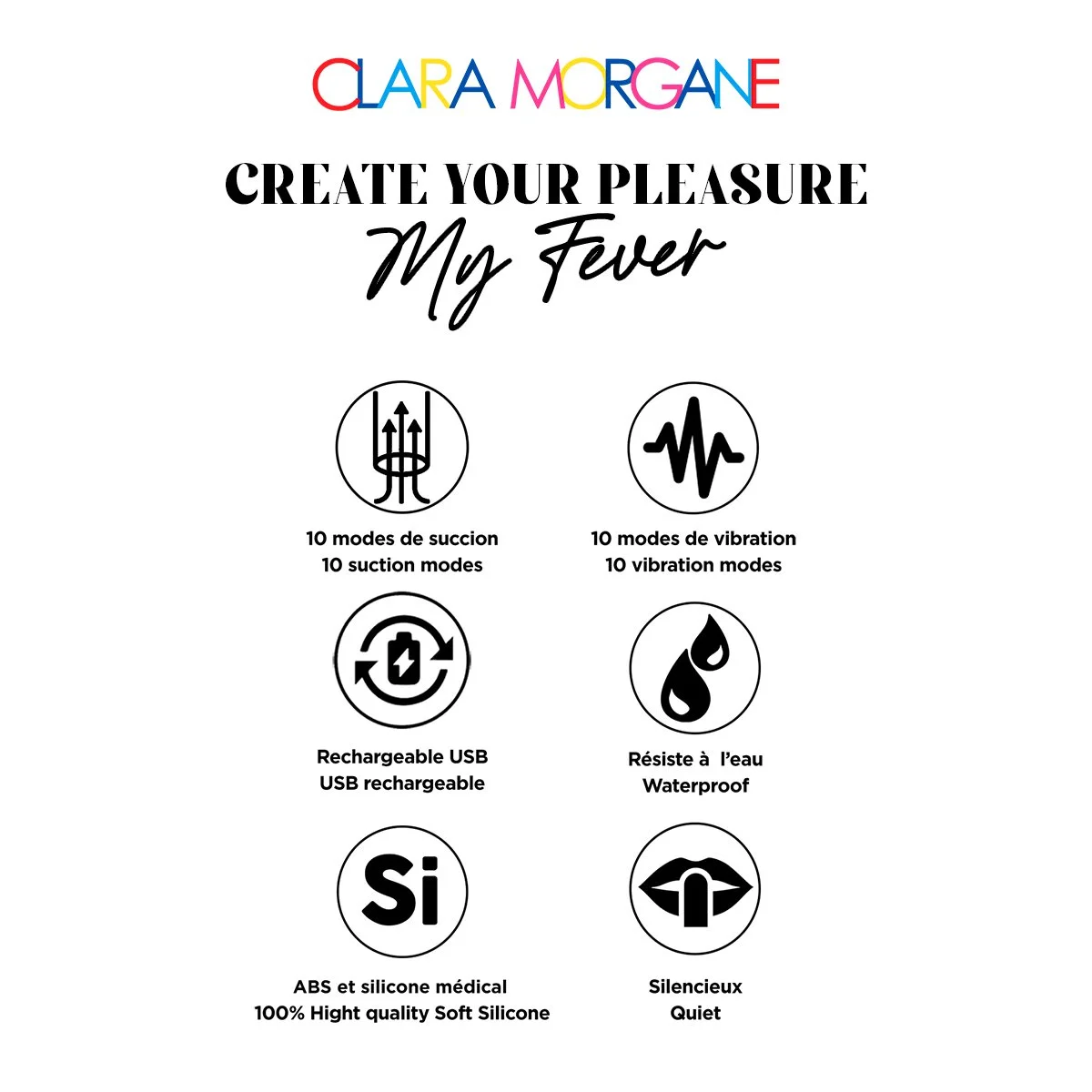 Stimulateur Clitoridien Et Vibromasseur My Fever - Noir â Image 4