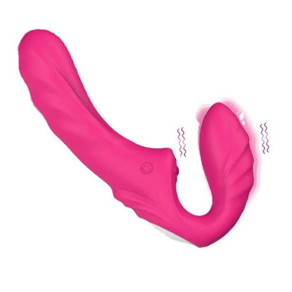 Double Gode Sans Ceinture Vibrant Melo â Image 2