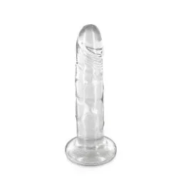 Gode Jelly Transparent Avec Ventouse - 18 Cm