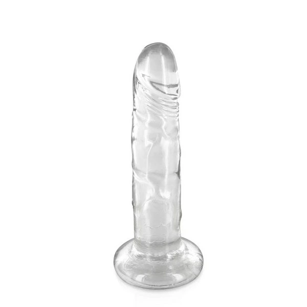 Gode Jelly Transparent Avec Ventouse - 18 Cm