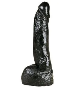 Gode Réaliste All Black 22 Cm - AB11
