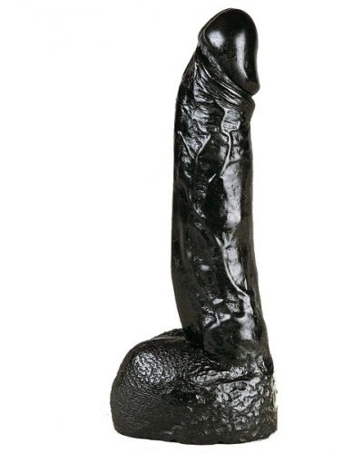 Gode Réaliste All Black 22 Cm - AB11