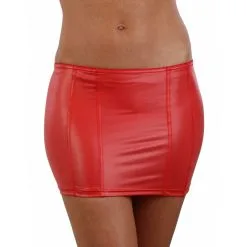 Jupe Wetlook 9482 - Rouge