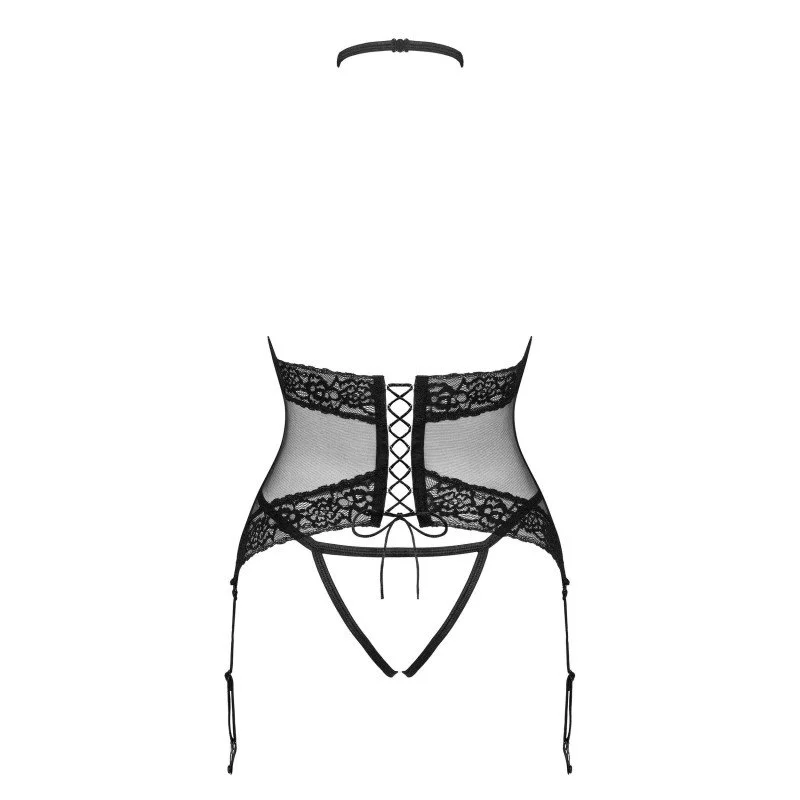 Corset Seins Nus Lacrisia - Noir – Image 3