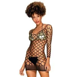 Robe Filet D606 - Noir