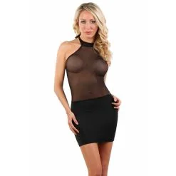 Robe Jeu De Matière 199401 - Noir