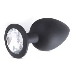 Plug Silicone Avec Bijou Cristal - L