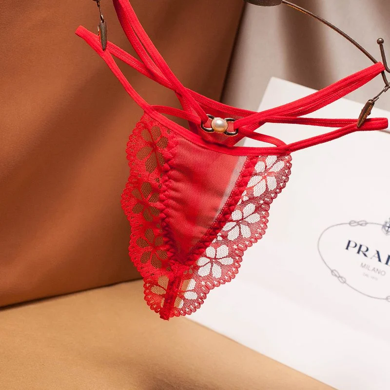 String Lanières Avec Bijou 2102230 - Rouge