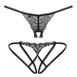 Tanga Ouvert Chiccanta - Noir