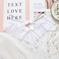 String Ouvert à Lanière 2102107 - Blanc