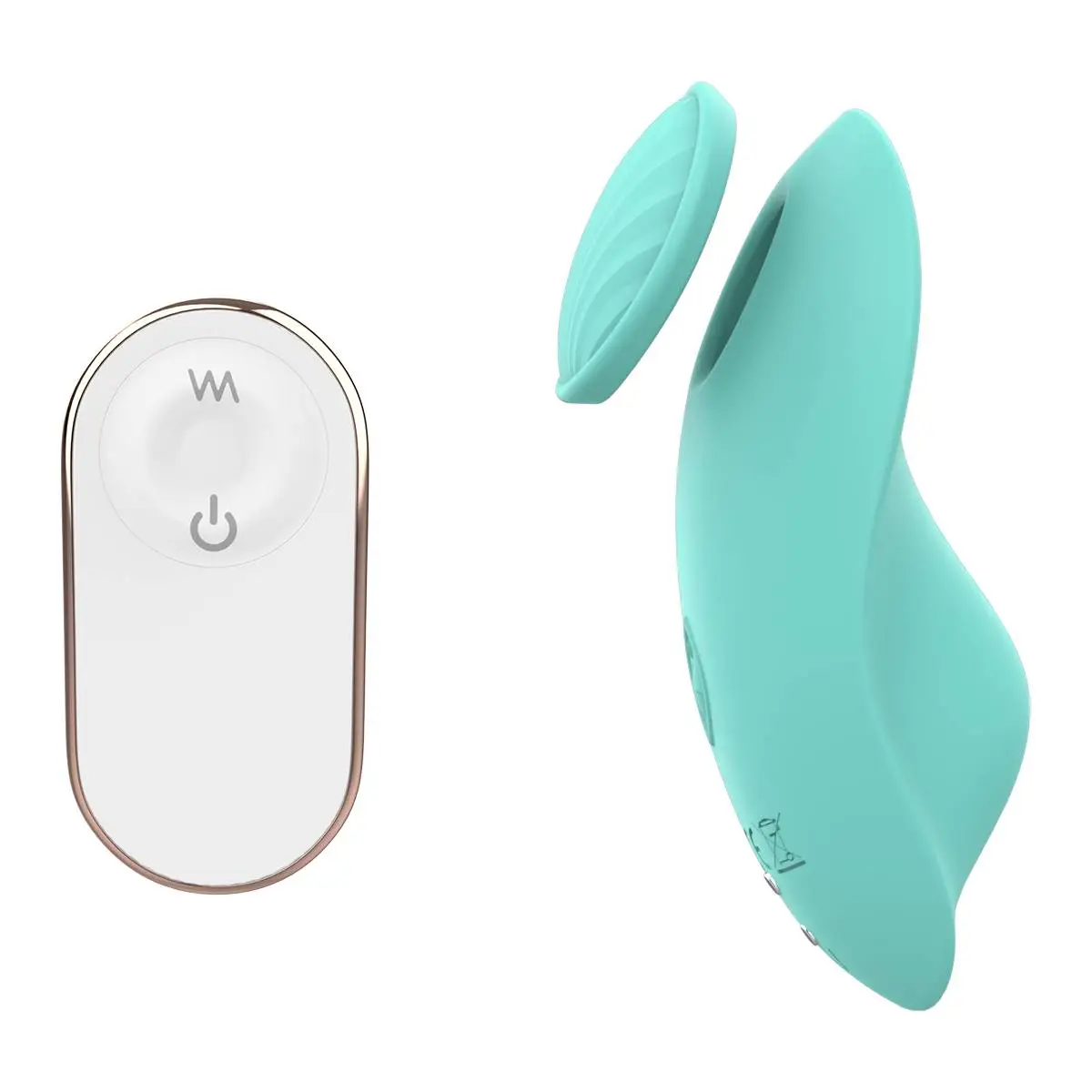 Stimulateur Vibrant Magnétique USB Pour Culotte - Turquoise – Image 2