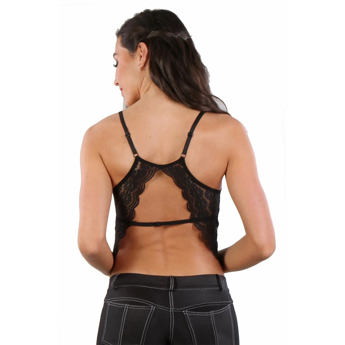 Top Sexy Dentelle Dos échancré 125 - Noir – Image 2