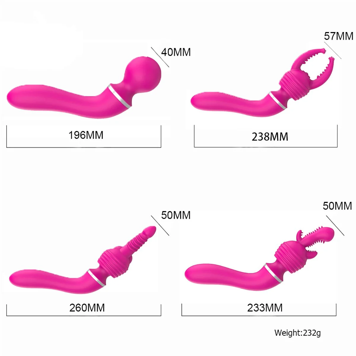 Graceful Magic Wand MultitĂȘte 3 Embouts â Image 5